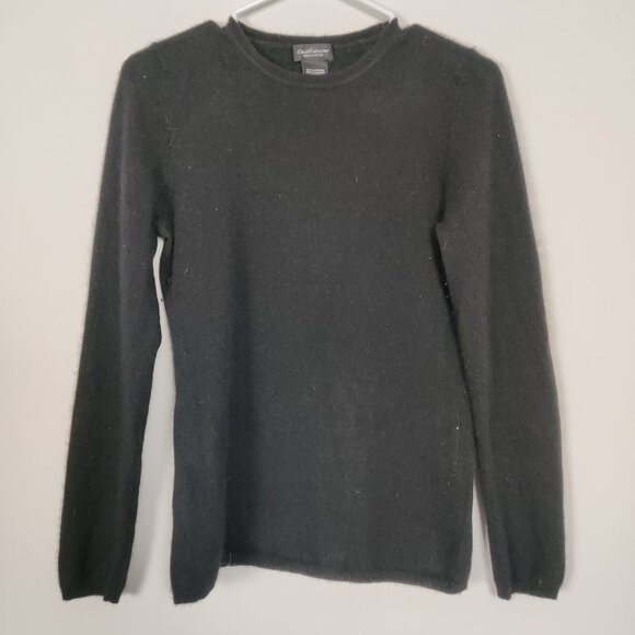 Lord & Taylor Women's Sweater Size M Gray Cashmere Business Casual Chic - Picture 1 of 6